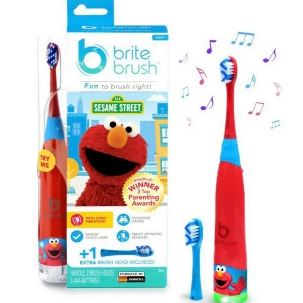 New BriteBrush - Interactive Smart Kids Toothbrush featuring Sesame Street ELMO